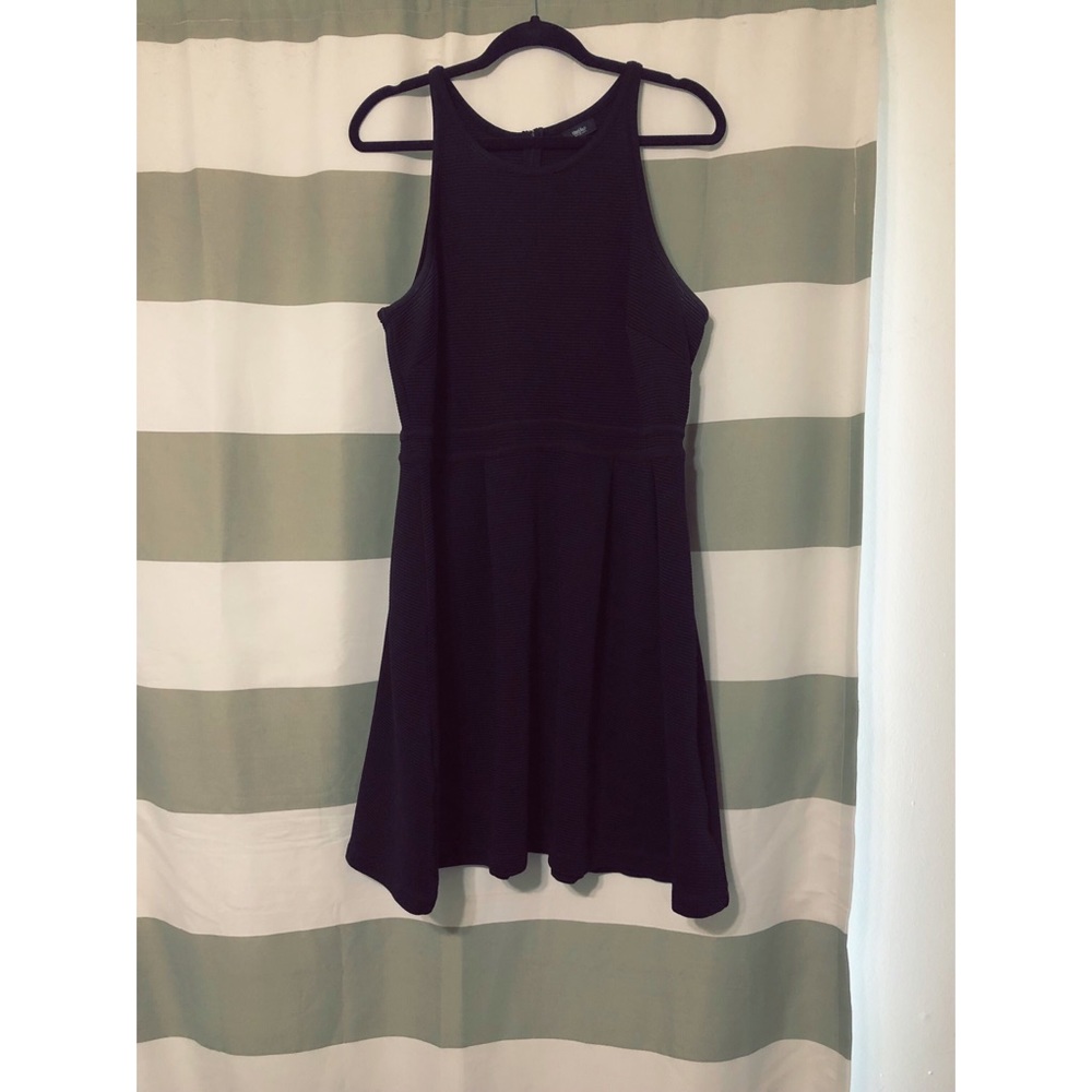 Black flare dress